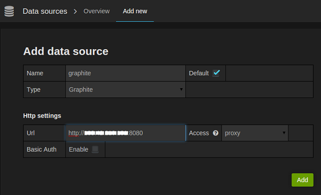 Add Data Source dialog Add Data Source dialog