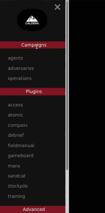Caldera sidebar Caldera sidebar